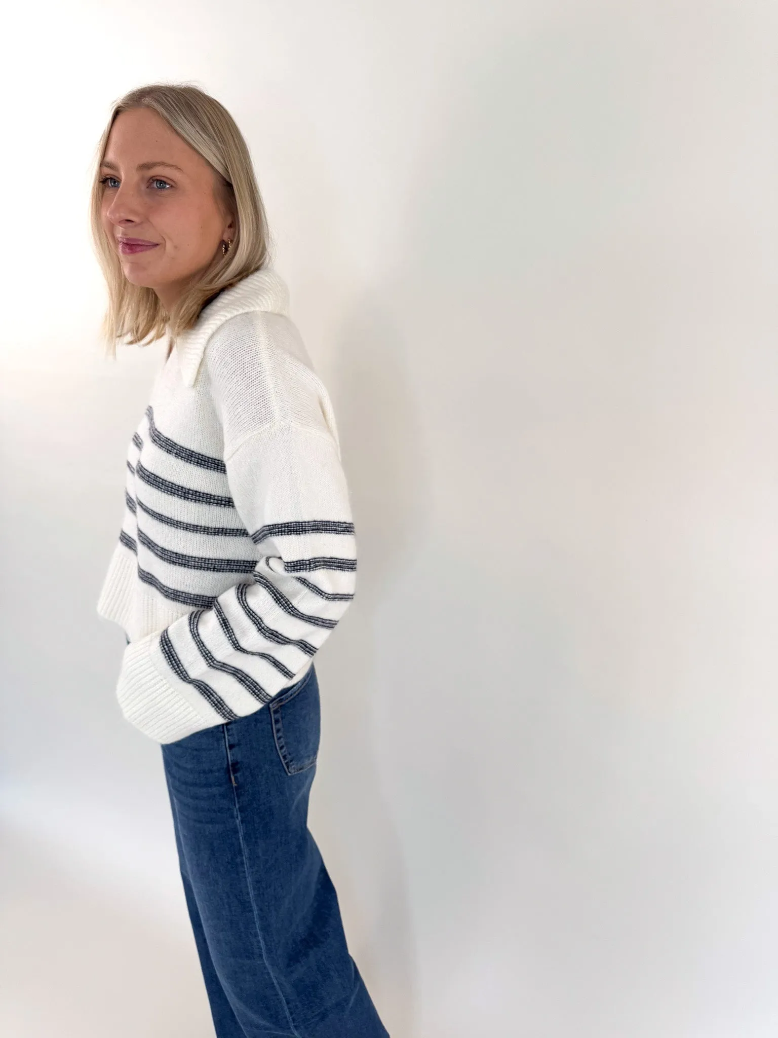 Knit Layering Esther Cloud Cream Sweater