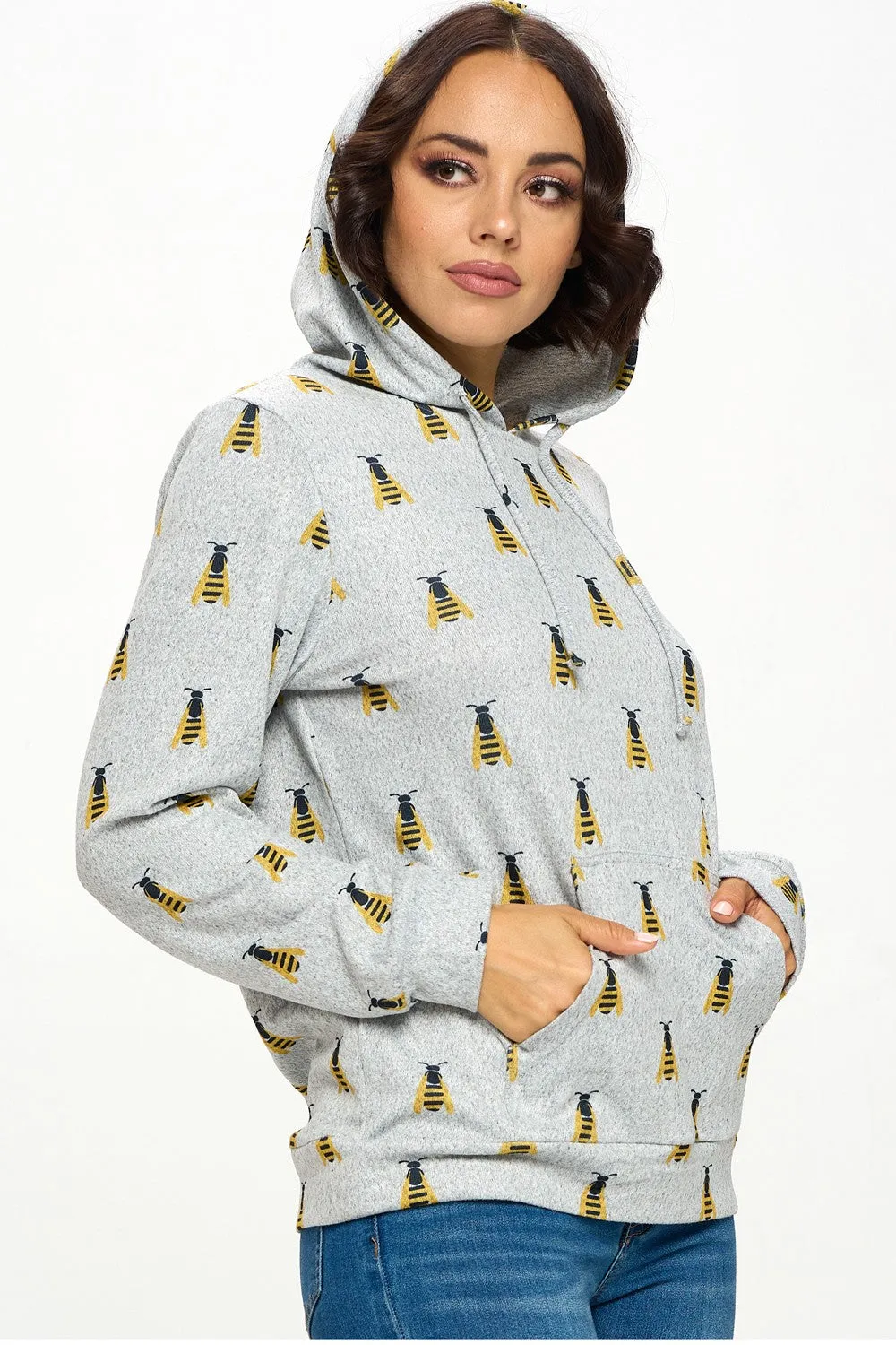 Small Bee Hoodie Casual Comfort Layer