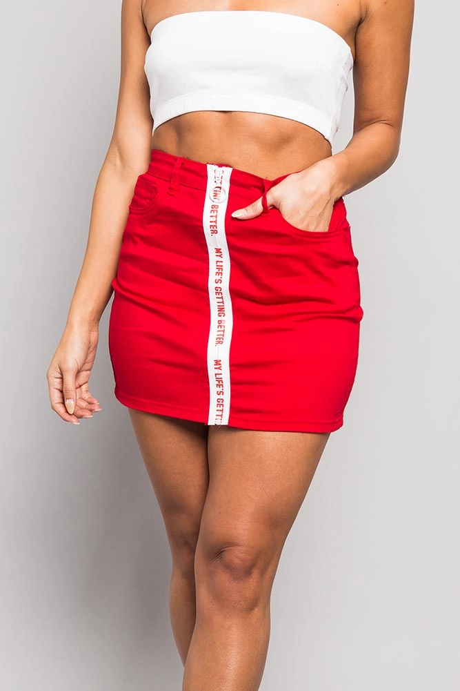 Active Design Wear Accent Band Skirt