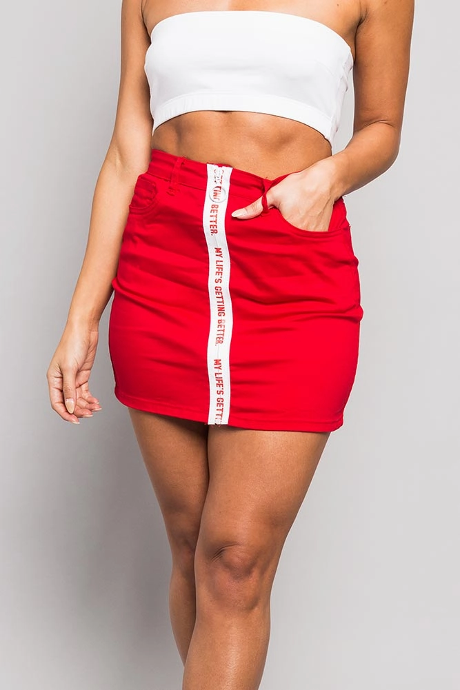 Accent Band Skirt Bold Design Stay Active