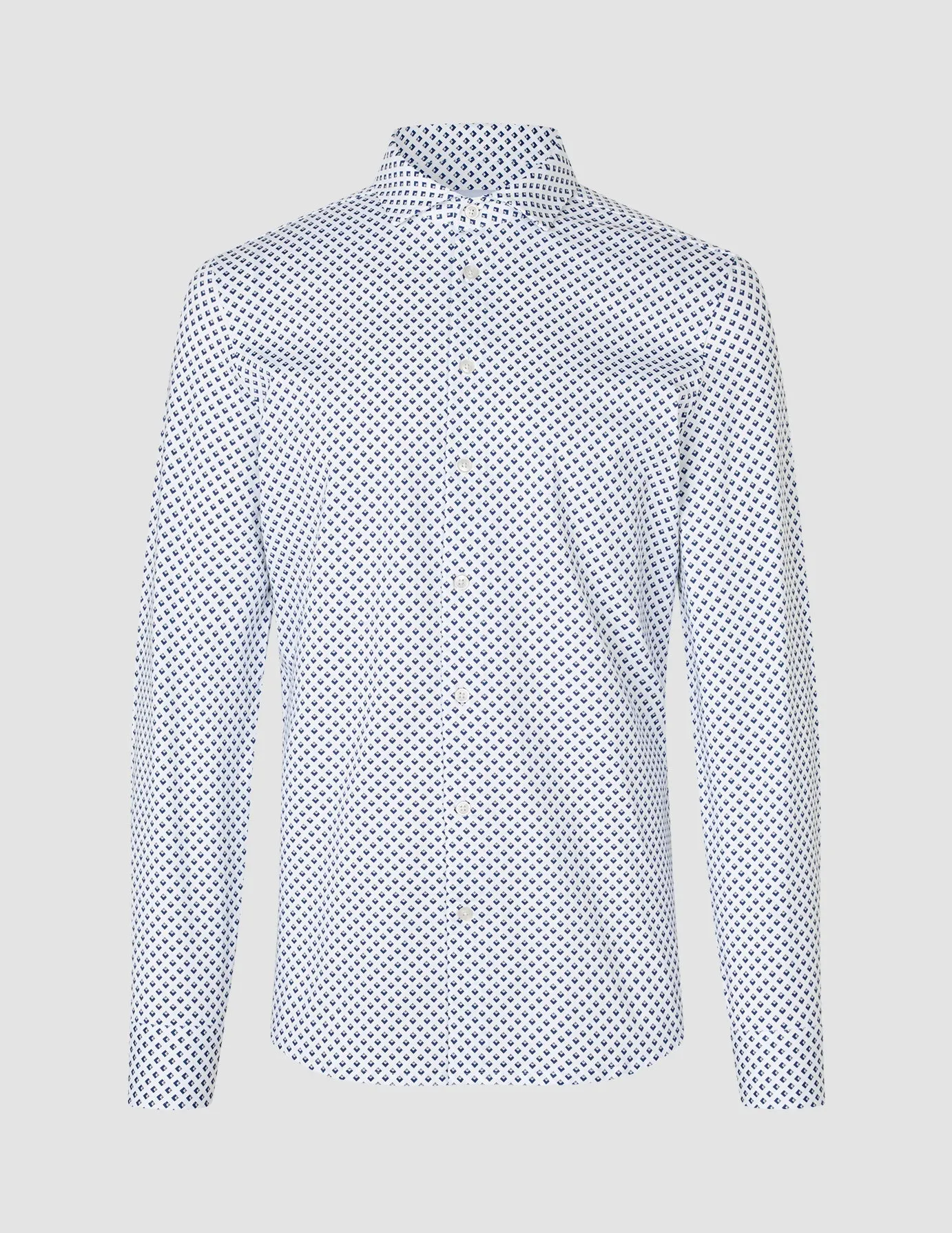 Classic Shirt Regular Magnetic Angles Geometric Design