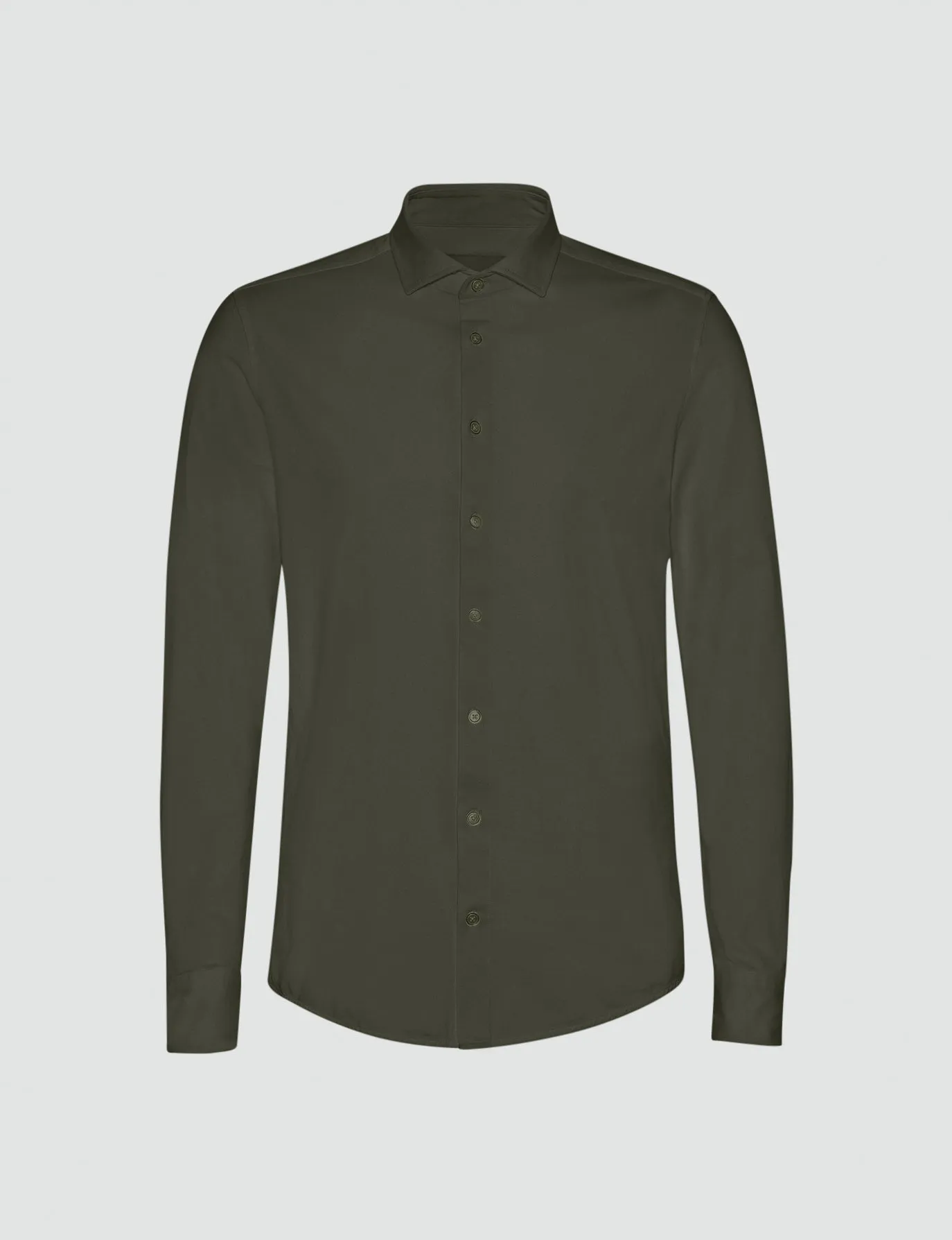 Classic Shirt Regular Nightfall Green Casual Style