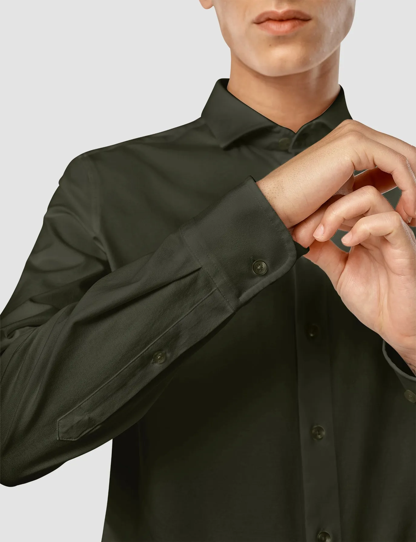 Classic Shirt Regular Nightfall Green Active Layer