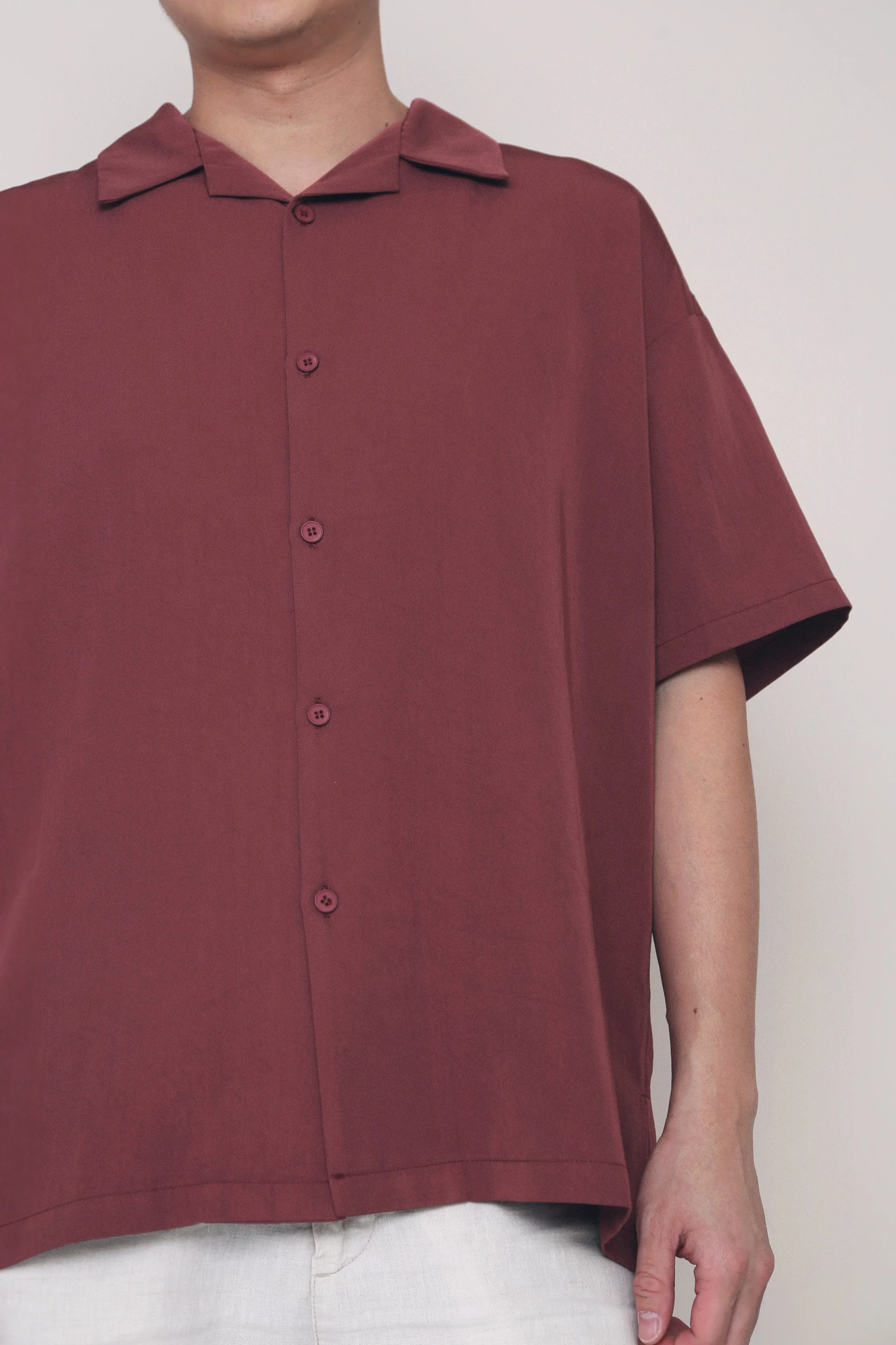 Resilient Elasticity CNY Harry Camp Collar Shirt Pomegranate