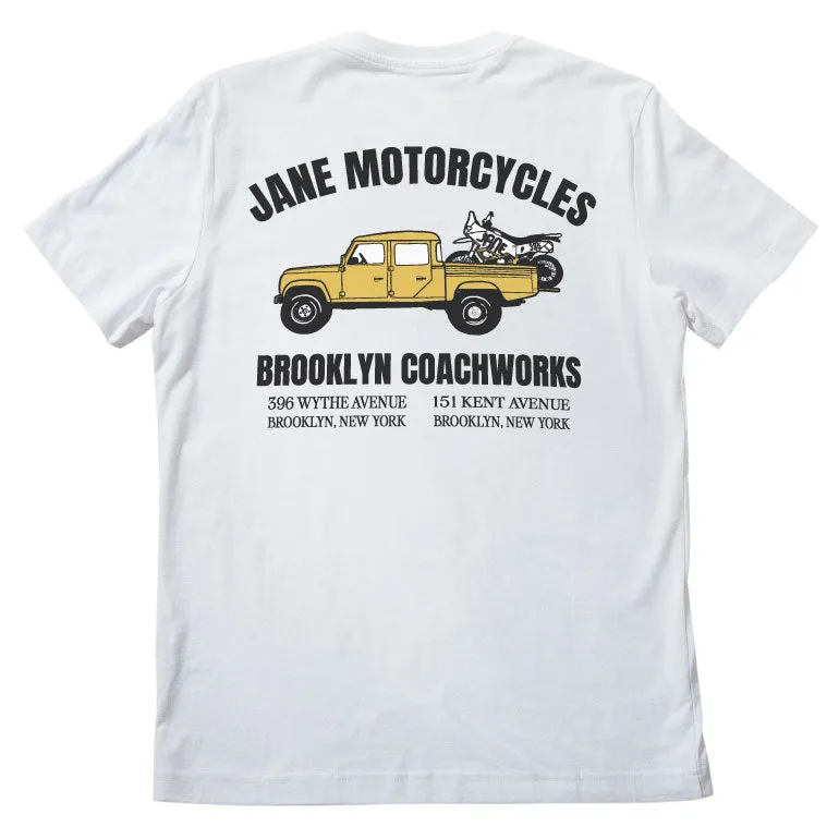 COACHWORKS SHORT SLEEVE T-SHIRT - WHITE Non Iron Fabric