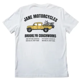 COACHWORKS SHORT SLEEVE T-SHIRT - WHITE Non Iron Fabric