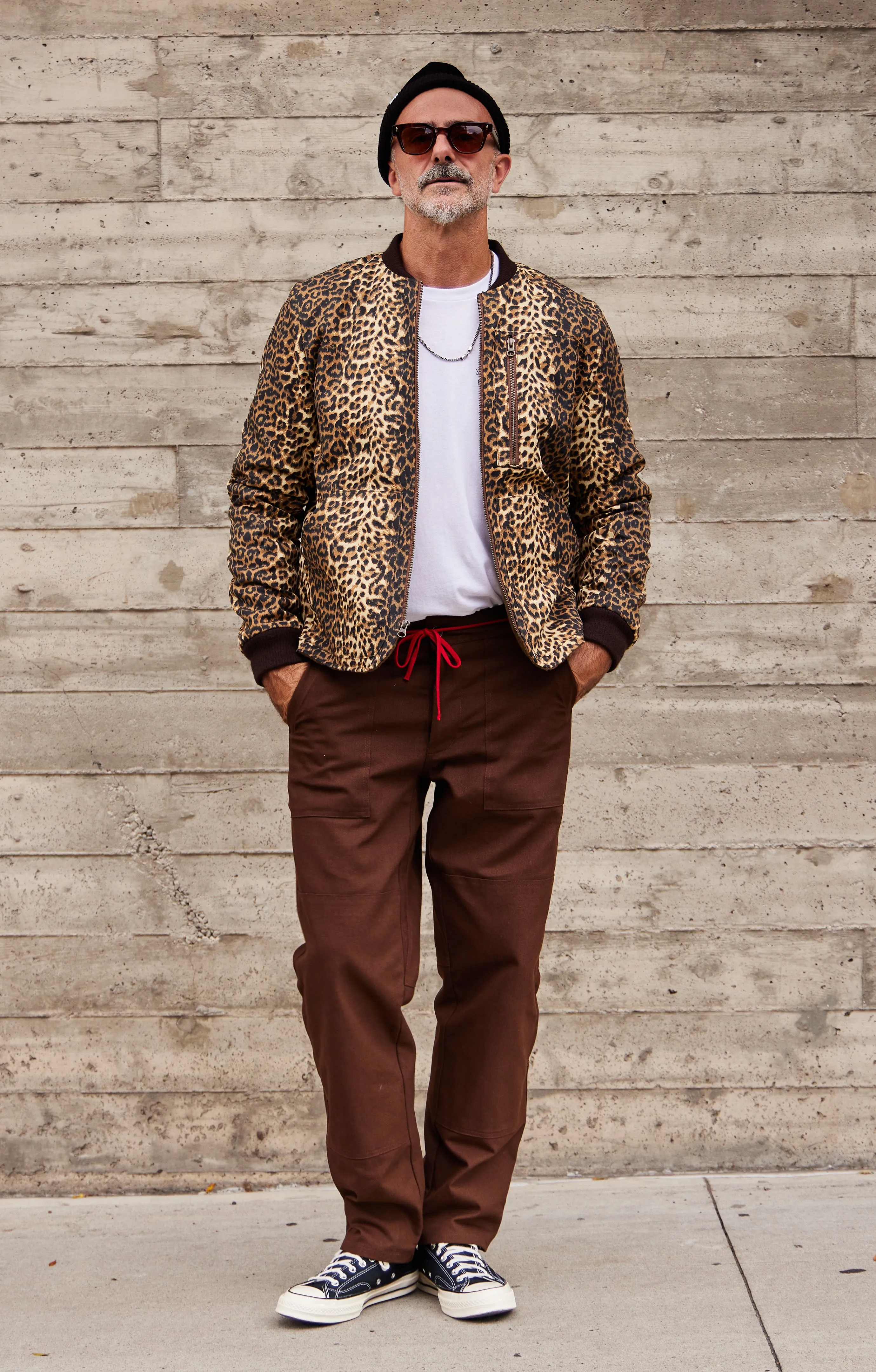 Anti Static Weave Humboldt Polartec? Liner Reversible Jacket - Leopard Print