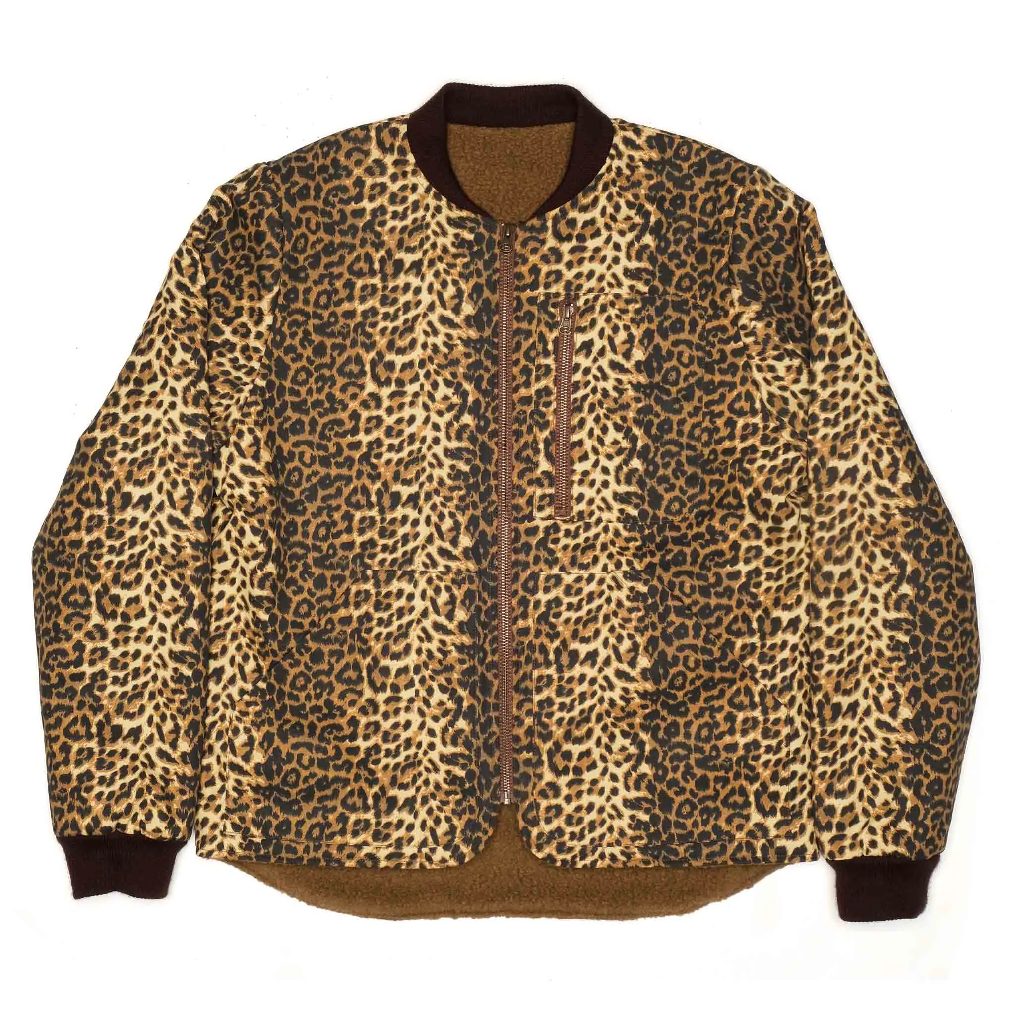 Humboldt Polartec? Liner Reversible Jacket - Leopard Print Lightweight Packability QuickAccessPockets