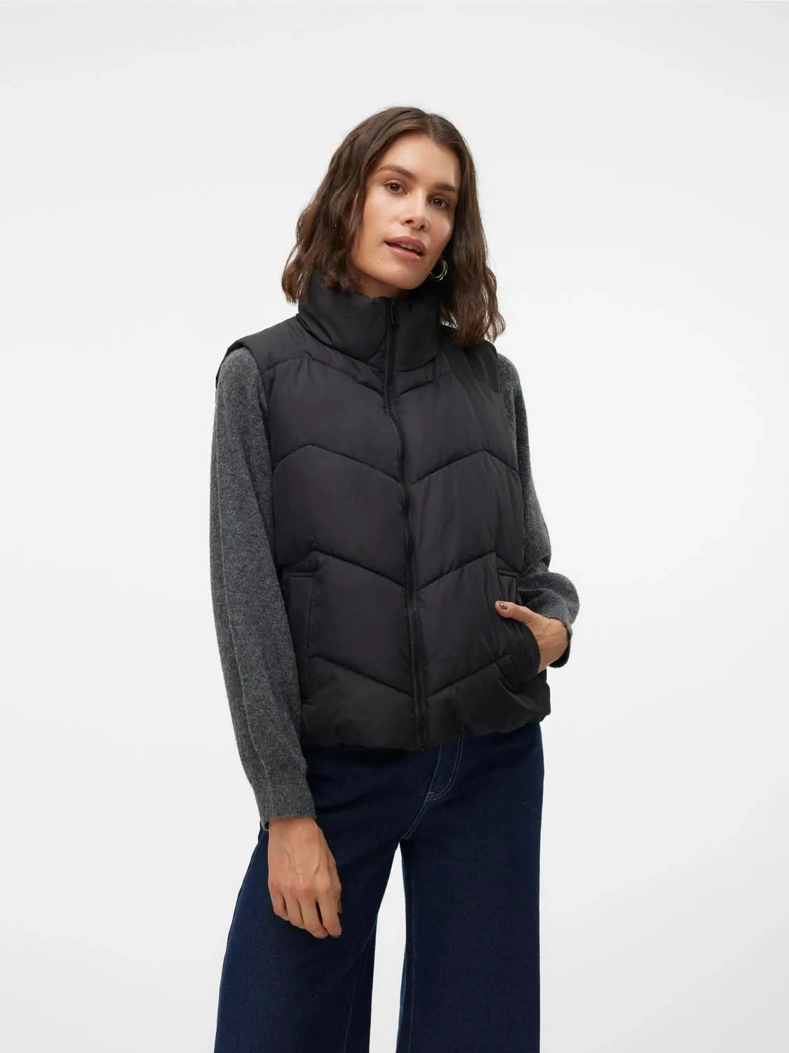 Minimalist Design NonIrritatingLining Padded Vest