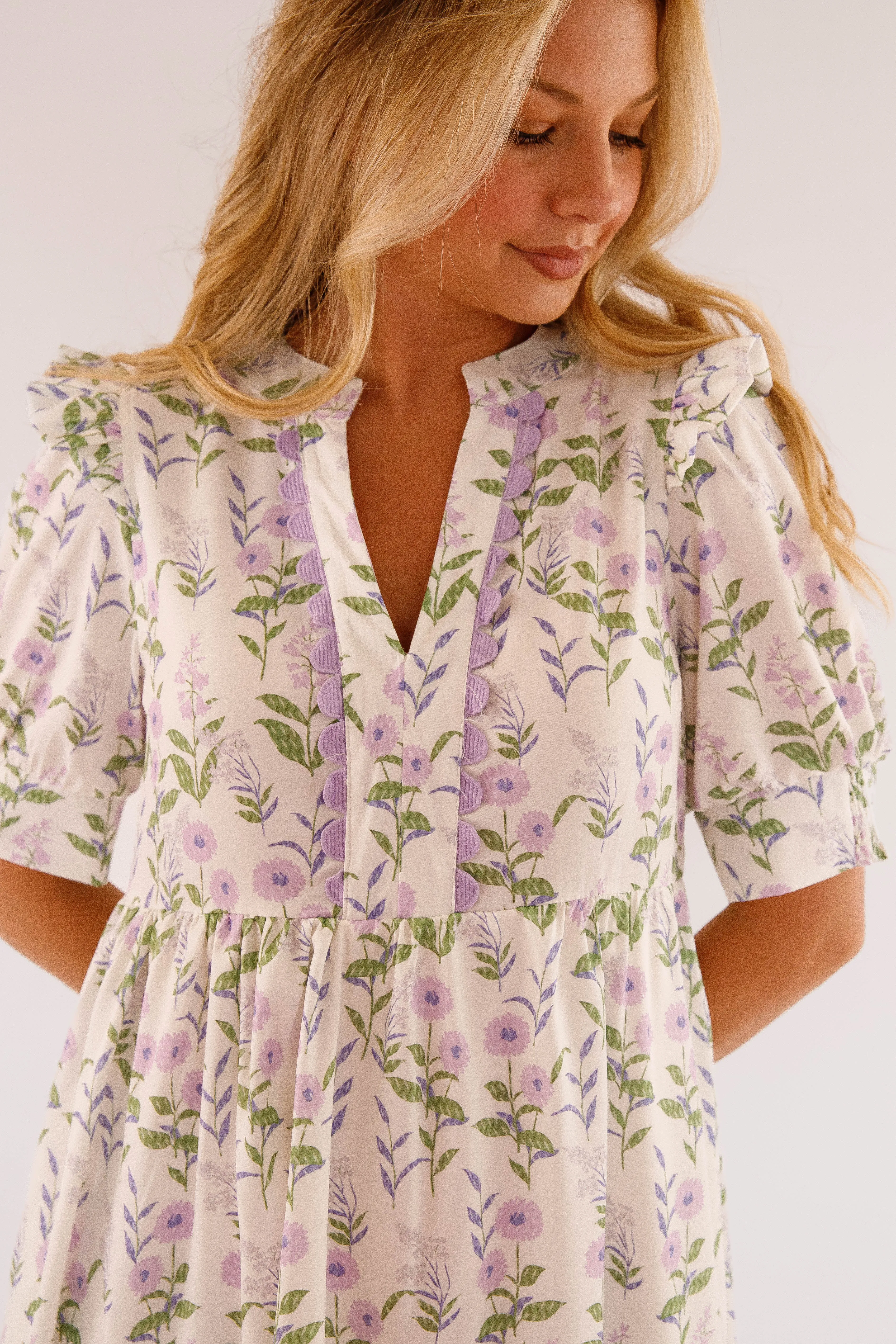 RESTOCK: French Countryside Midi Dress Scandi Light