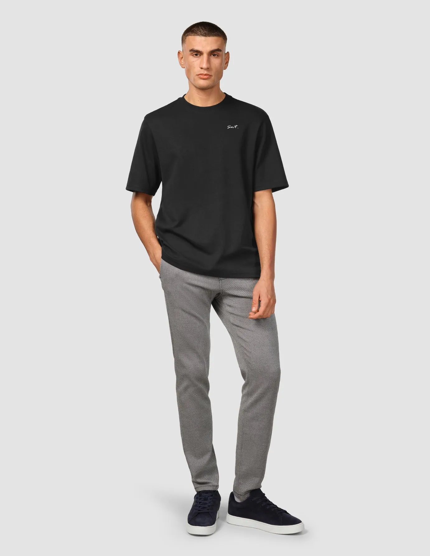 Heavy Box Fit T-shirt Legacy Black Odor Control Finish BiodegradableMaterial