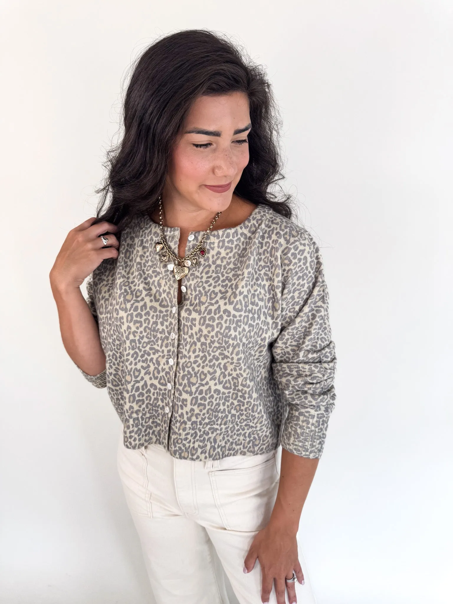 Chill Comfort Vintage Leopard Print Cardigan