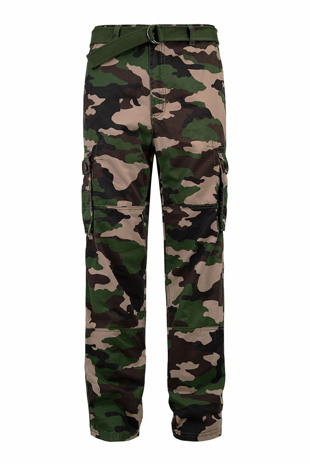 Men's Essential Enzyme Washed Twill Cargo Pants (3) Durable Hemming Casual Comfort Fit