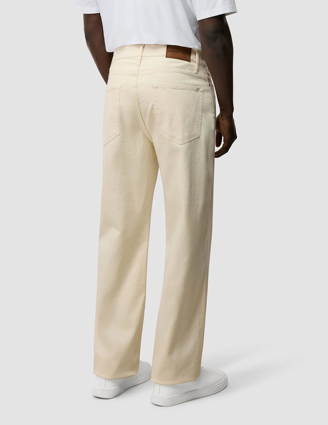 Stretch waistband Luca Jeans Relaxed Fit Off White