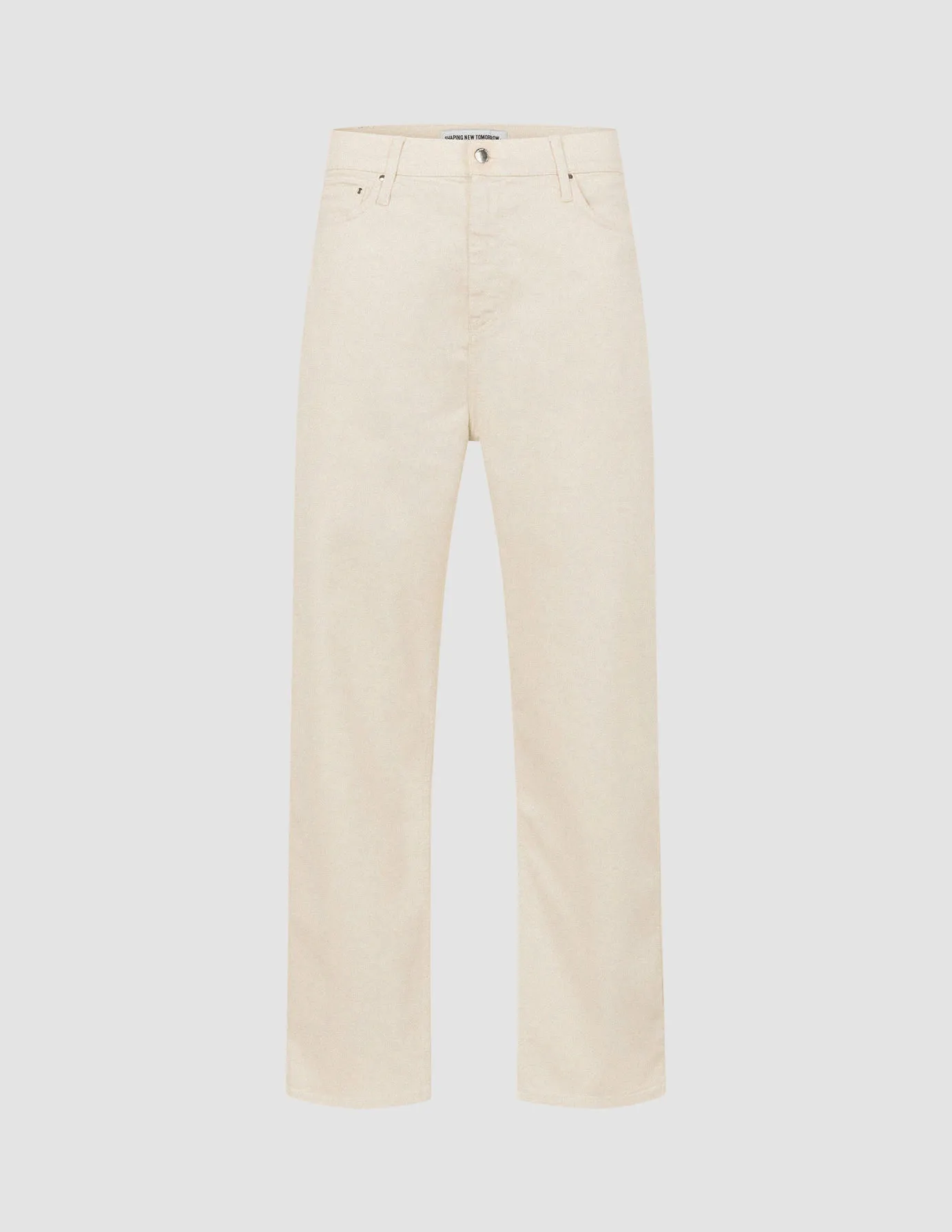 Luca Jeans Relaxed Fit Off White Quality Material Tagless Design