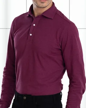 Easy Wear Purple Polo T-Shirt