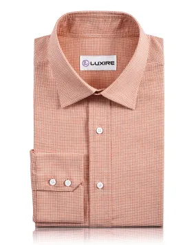 Orange Houndstooth Shirt Timeless Wardrobe