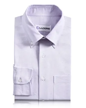 Elegant Finish Pale Purple Classic Oxford Shirt