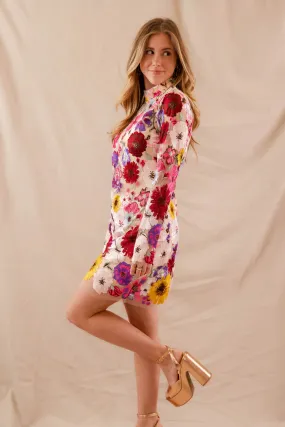 Asymmetric-Neck Airy Feel An American Dynasty Dress