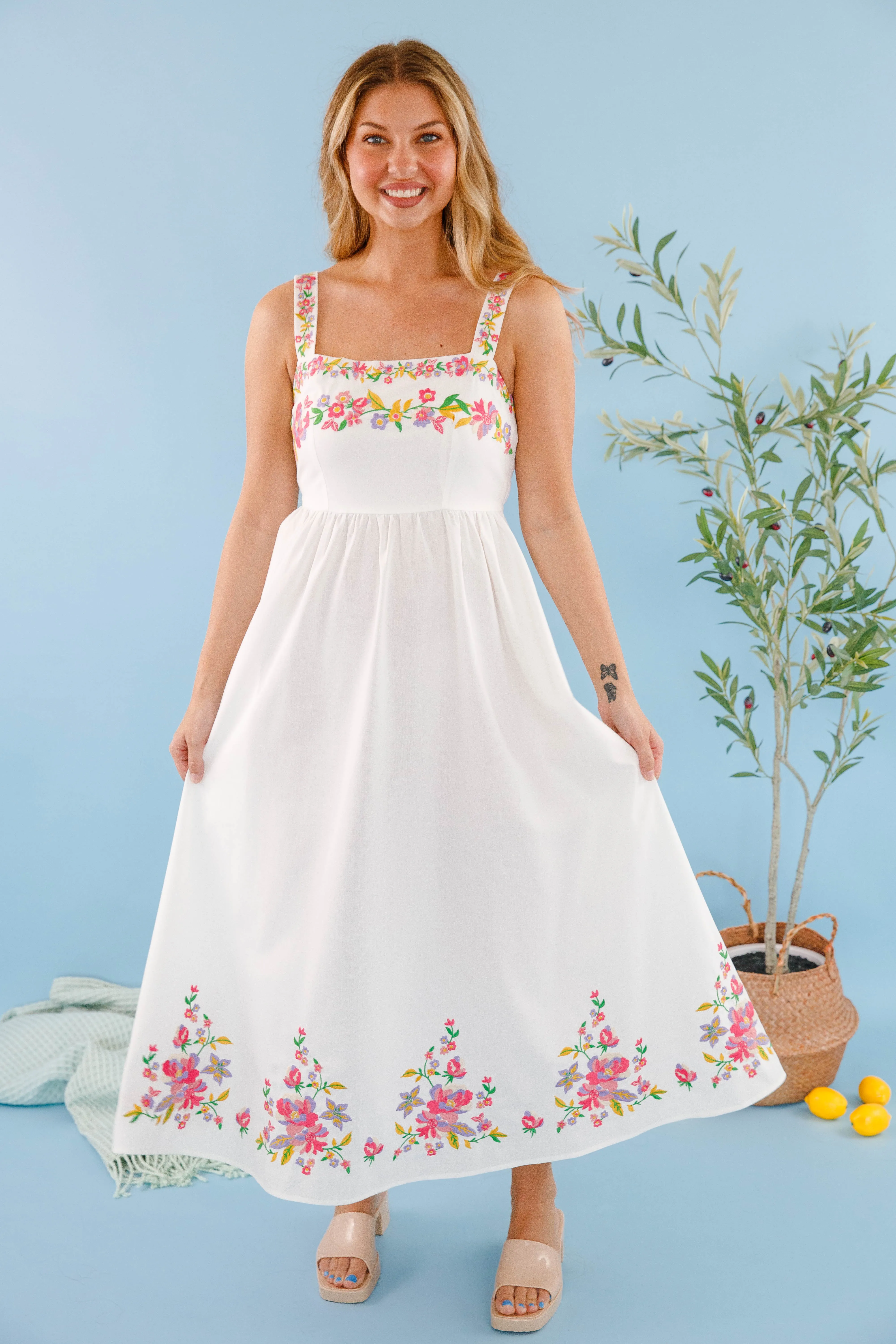 Easy Inspiration Maxi Dress Adjustable Straps