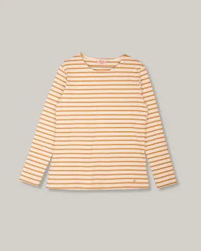 Holiday Outfit ARMOR LUX LADIES HERITAGE BRETON SHIRT L/S - NATURE/ HARVEST GOLD