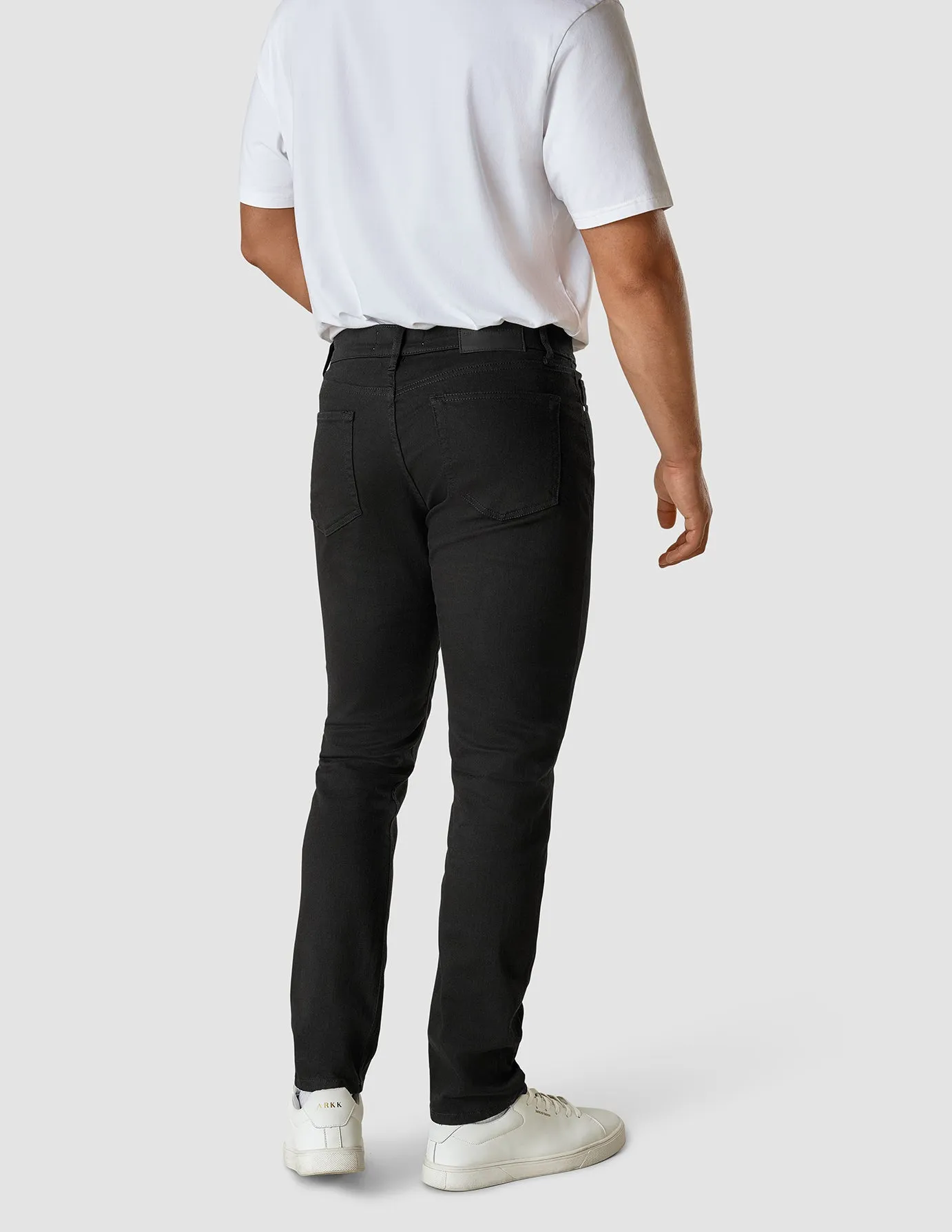 Relax Fit Wear BreathableFabric Classic Jeans Slim Stay Black