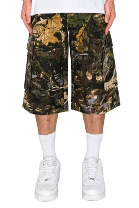Stylish Layers Street Utility Men's Baggy Fit Hunter Camo Jorts
