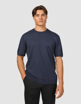 Active Fashion Everyday Knit Box Fit T-shirt Navy