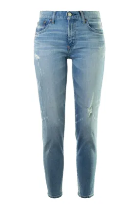 Moussy Velma Skinny in Blue Effortless Layer High Durability Thread