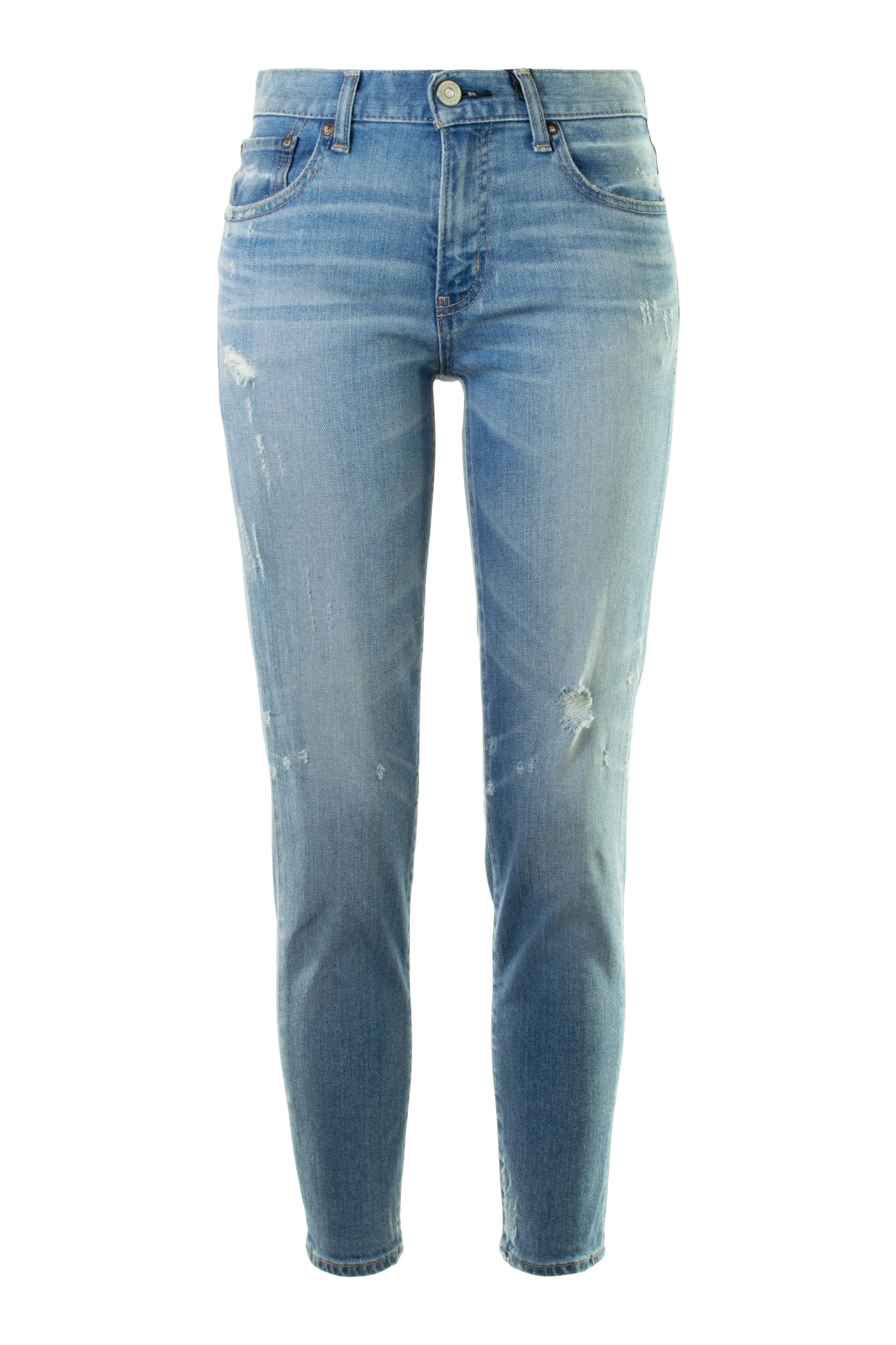 Moussy Velma Skinny in Blue Effortless Layer High Durability Thread