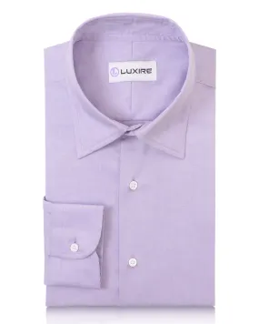 Classic Purple Pinpoint Oxford Shirt Seamless construction