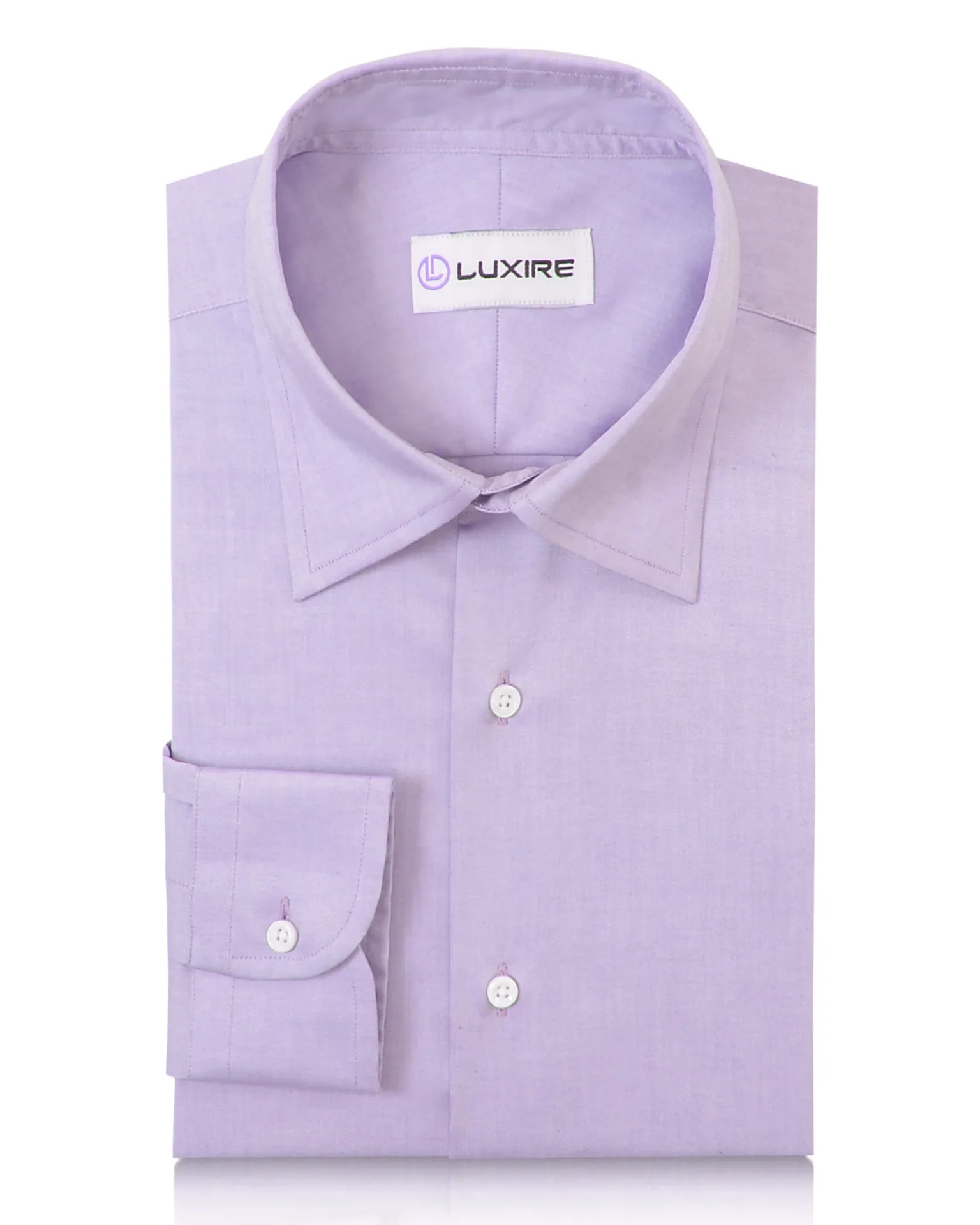 Classic Purple Pinpoint Oxford Shirt Seamless construction