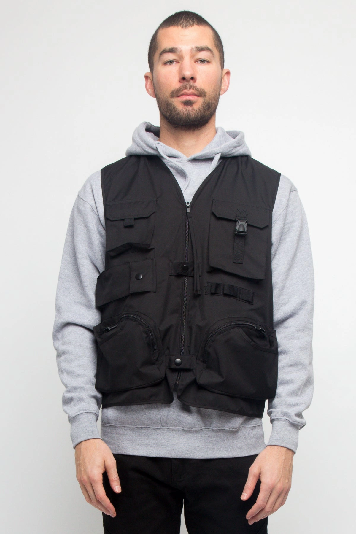 Utility Zipper Pocket Vest Weight Distribution System NonRestrictive Movement Design