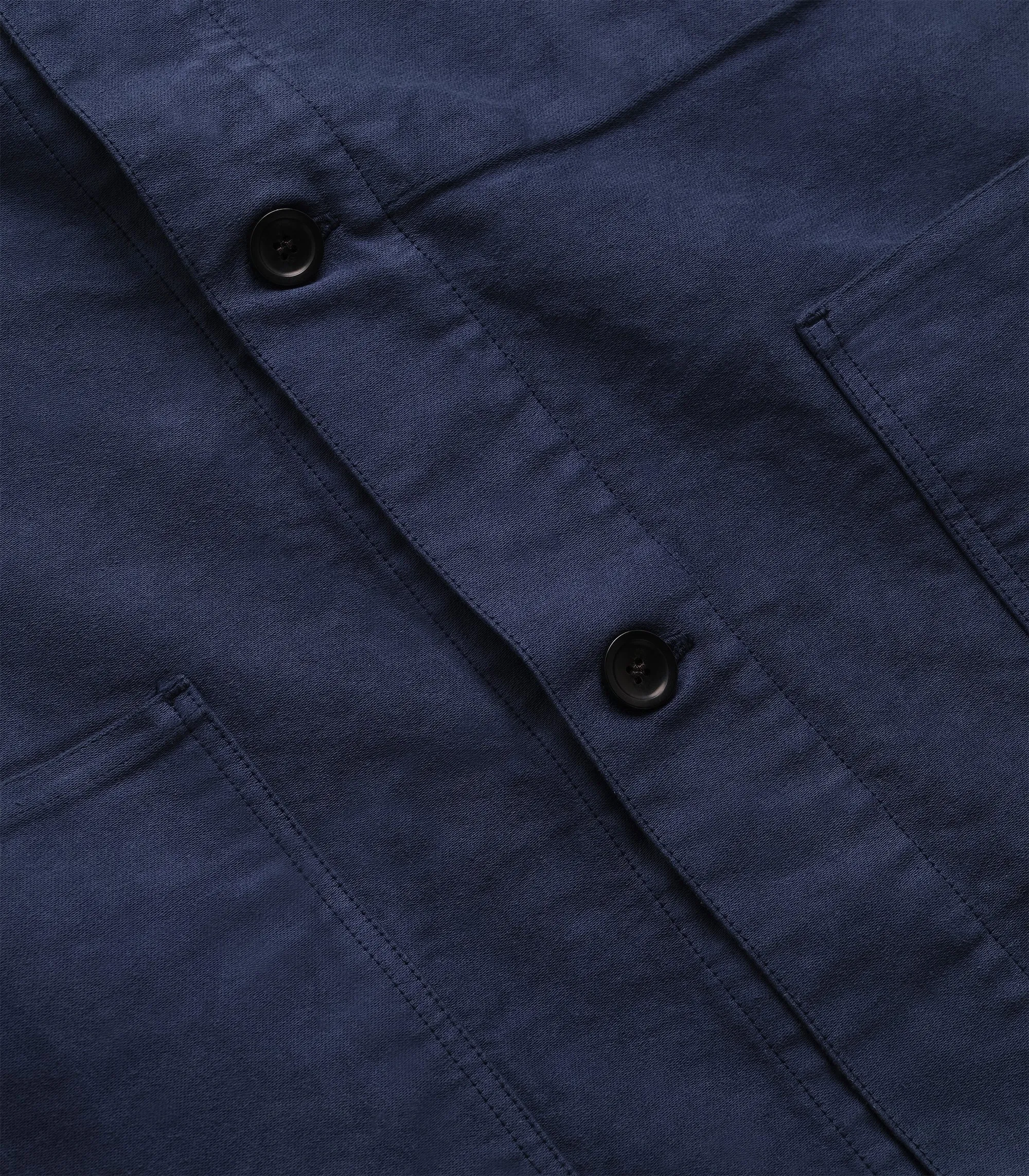 KNICKERBOCKER FRENCH MOLESKIN JACKET - FRENCH BLUE Eco Conscious Dye Process