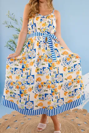 Plan For A Picnic Maxi Dress Chic Casual Wear Petite-Size