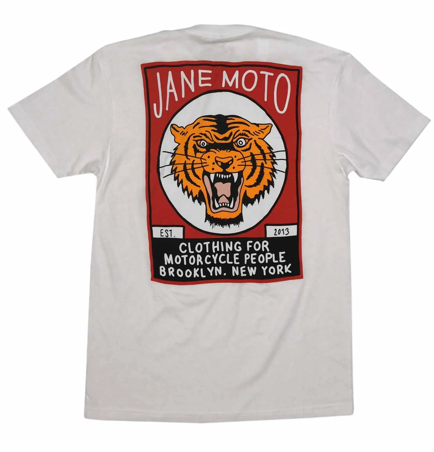 LUDLOW TIGER COLOR SHORT SLEEVE - WHITE Layer Ready Preppy