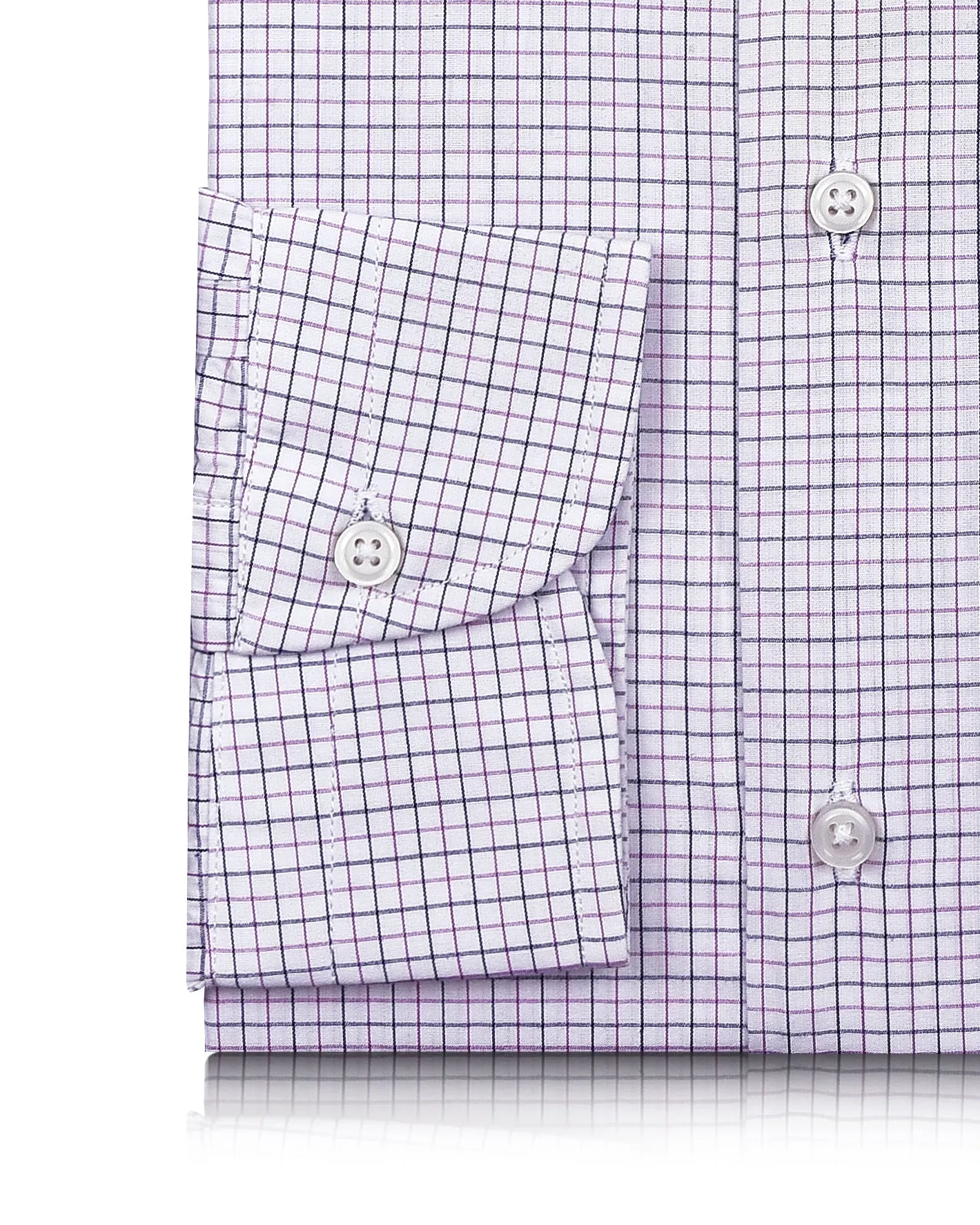 EZS Purple Black Tattersall Checks Shirt Timeless Style Iconic look