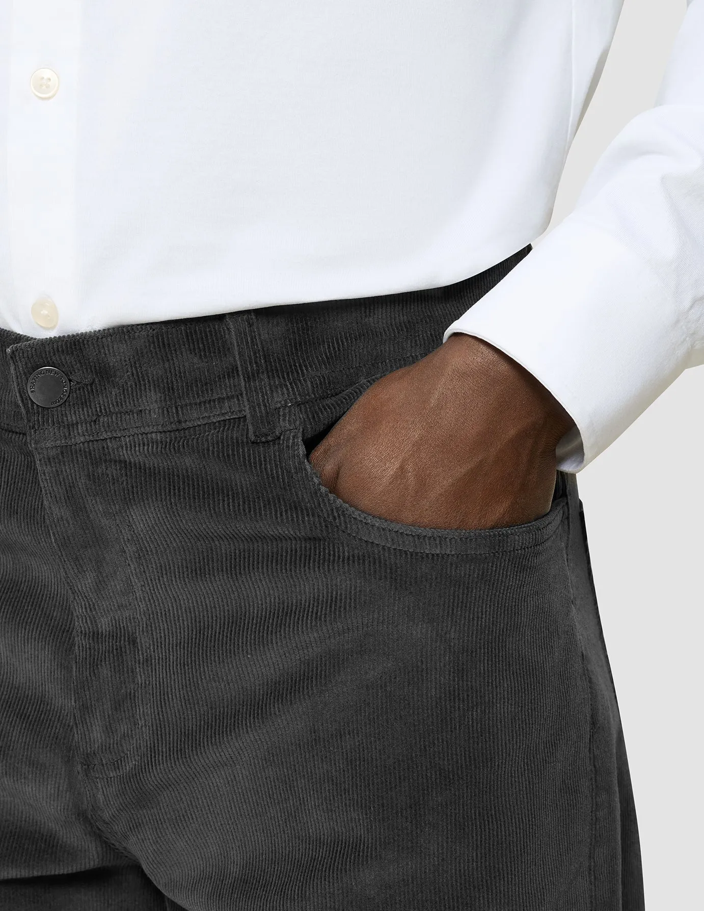 Effortless Layer Fresh Fit Corduroy Pants Dark Grey