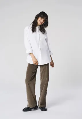 Spring Mood Affordable Multi Pocket Design Corduroy Wide Leg Pants