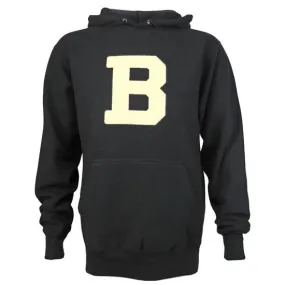Comfy Design Black Bowdoin "B" Hooded Sweatshirt from MV Sport
