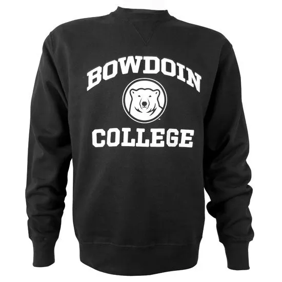 Big Cotton Crew with Bowdoin College & Bear Medallion suitable for cycling