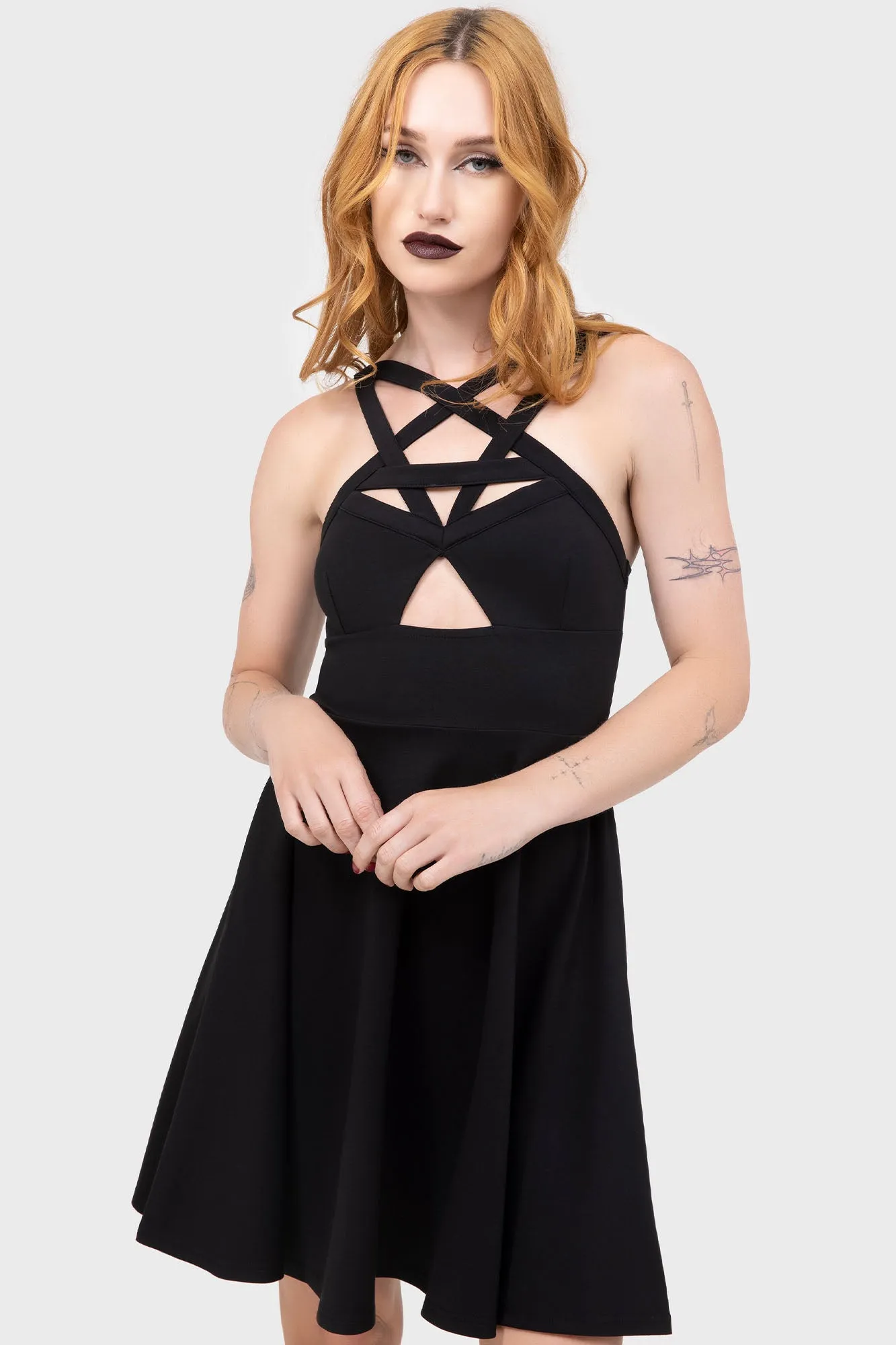 Night Mood Cosmik Skater Dress [B]