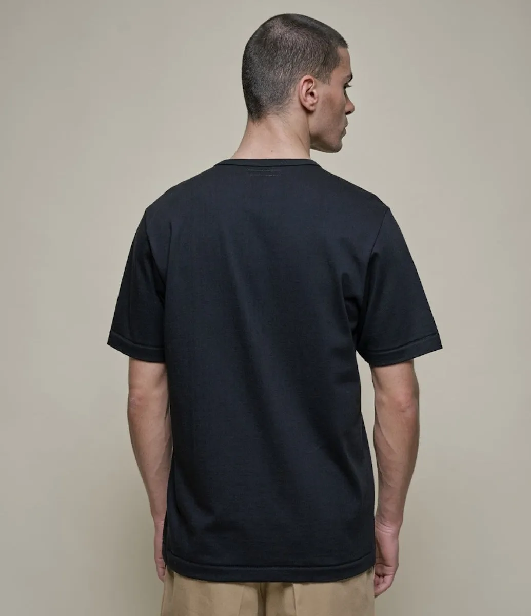 MERZ B SCHWANEN CLASSIC T-SHIRT 2M15 - DEEP BLACK Sleek Comfort Fit Layer Ready