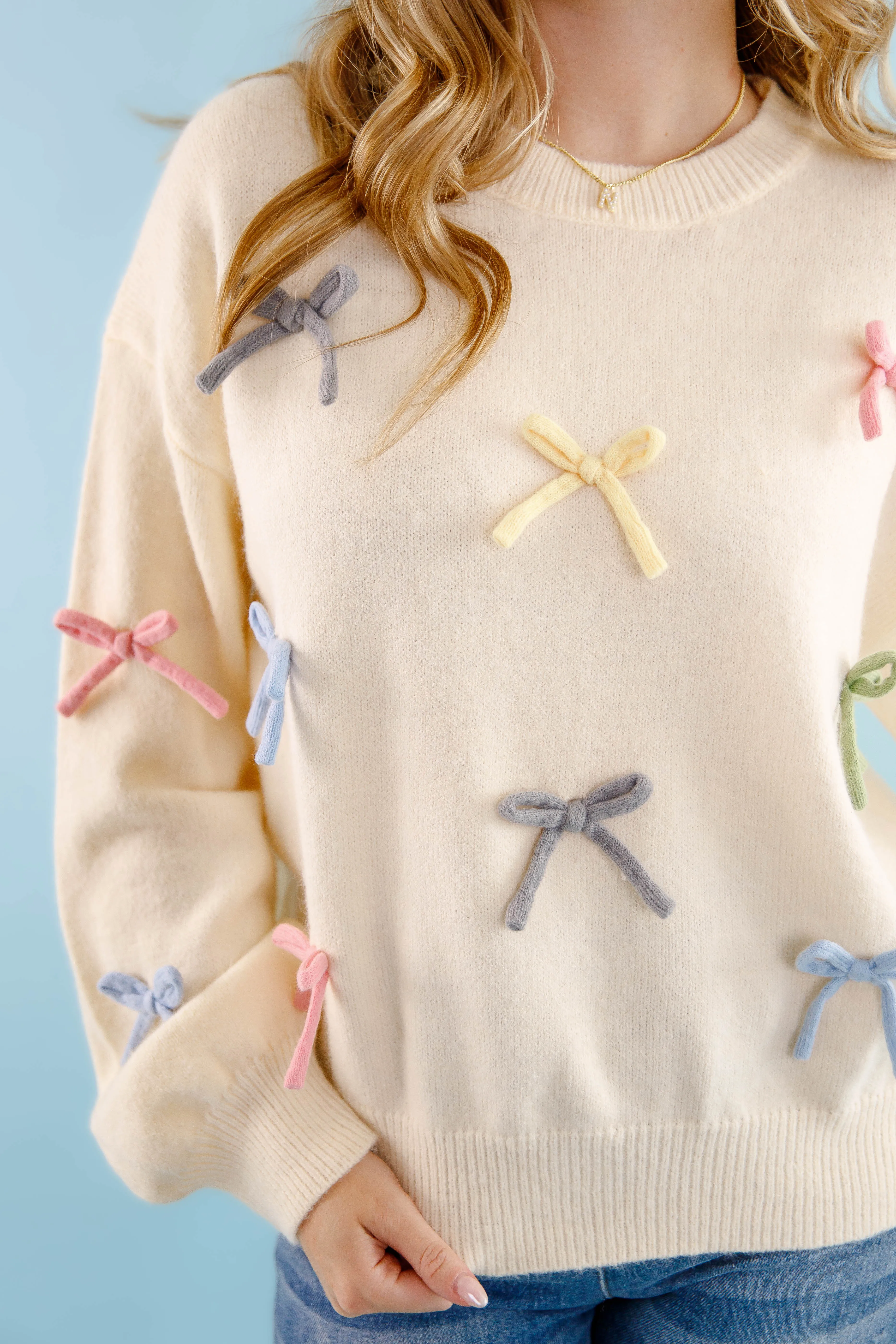 Relaxed Cut Breathable Warmth Count Your Blessings Sweater