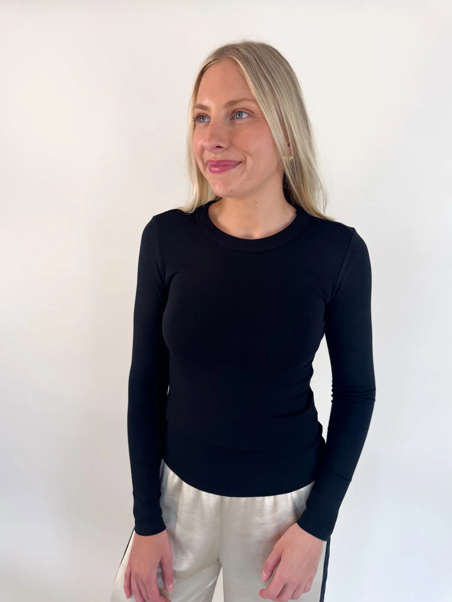 Luxury Courtney Long Sleeve Knit Top