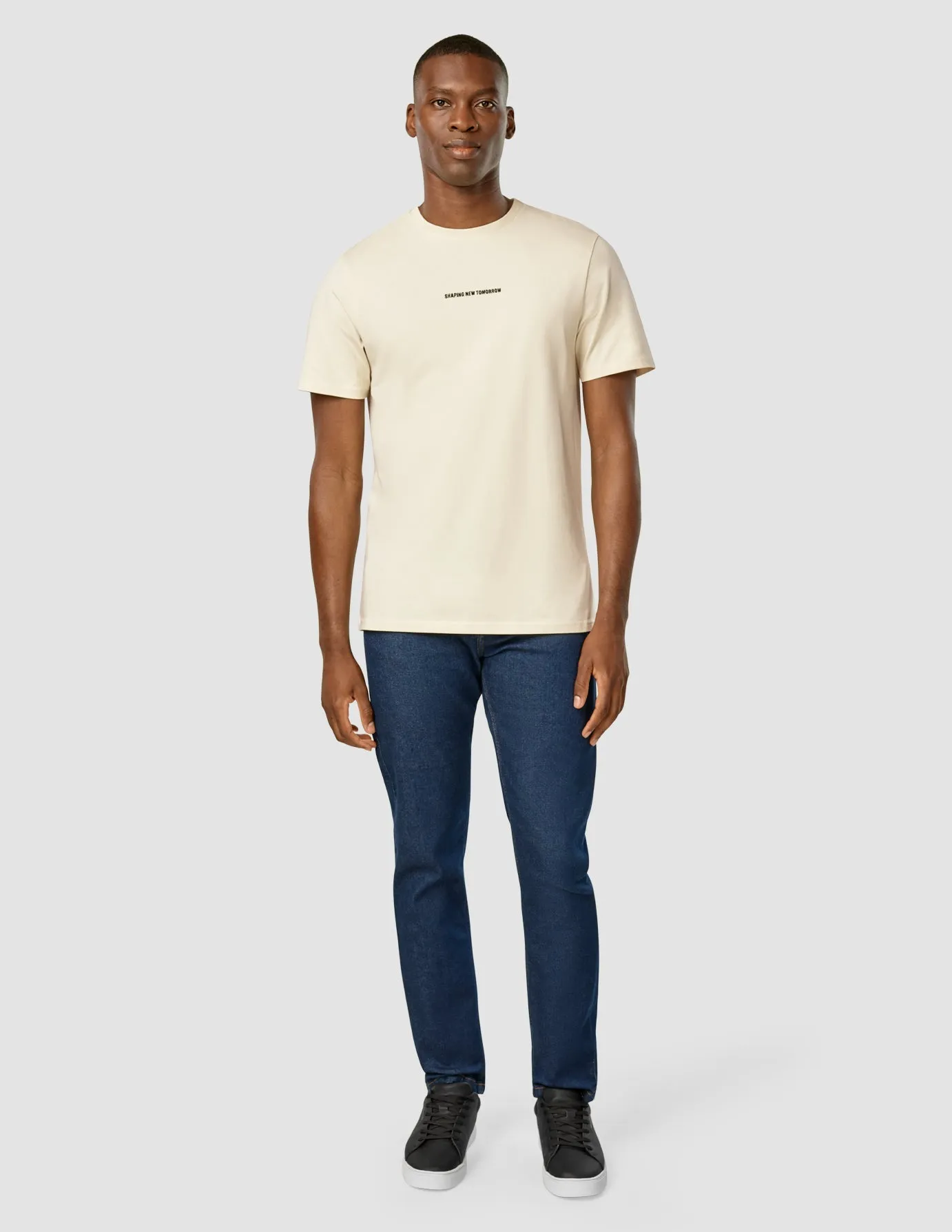 Supima T-Shirt Autograph Dunes Embroidered Details Minimalist Design