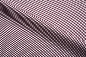 Maroon & White Gingham Shirt Stylish Detail