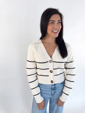 [Z SUPPLY] Stefi Striped Cardigan Cozy Thermal Effortless Wear