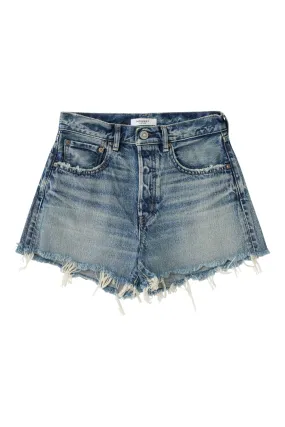Essential Comfort Moussy Denim Douglaston Shorts in Blue