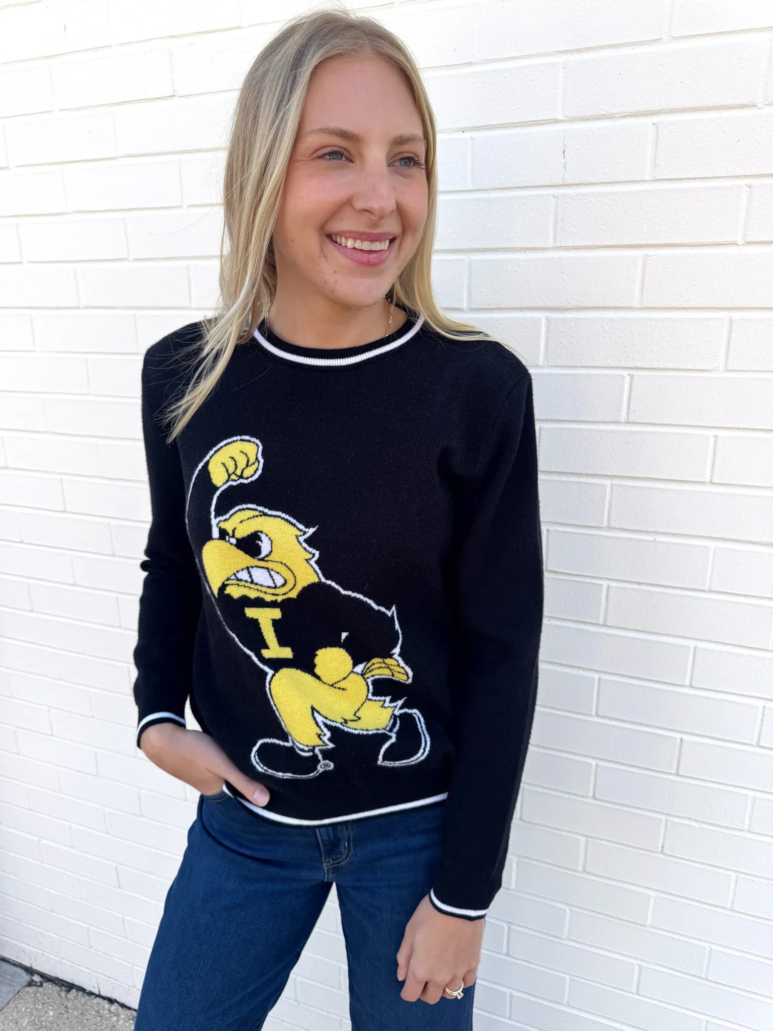 Wrinkle Resistant Knit Iowa Wicks Sweater